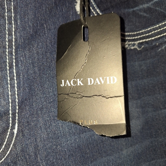 NWT Jack David Jeans Plus Size 22 Womens High Rise  Dark Denim - Picture 8 of 13